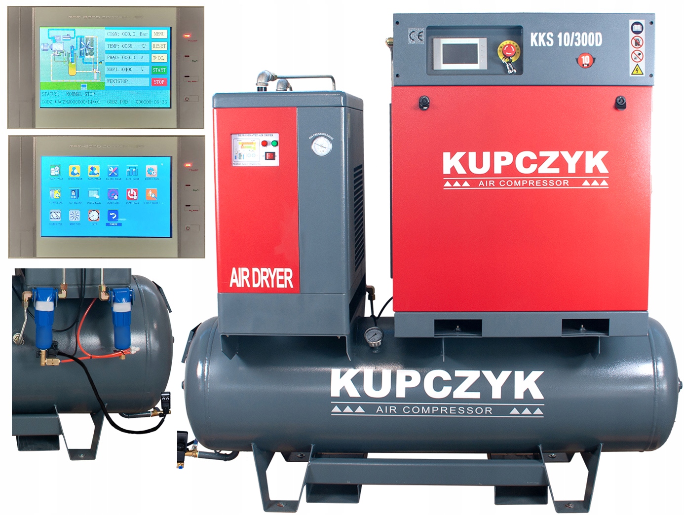 Olejový kompresor Kupczyk KKS 10/300D 270 l 10 bar